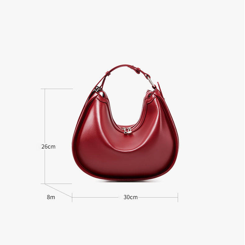 2024 New Leather Hobo Bag Trend Handbag