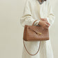 Women's Stylish Bag Genuine Leather Braided Handbag Shoulder Bag