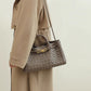 Women's Stylish Bag Genuine Leather Braided Handbag Shoulder Bag