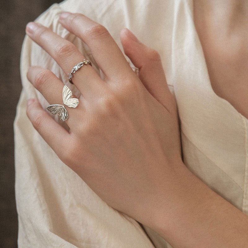 925 Silver Butterfly Ring