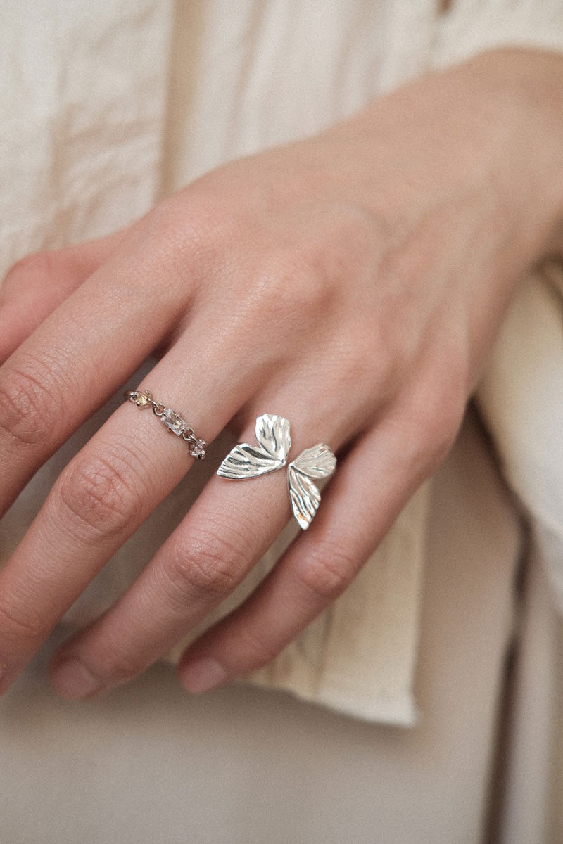 925 Silver Butterfly Ring