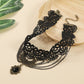 Black Lace Hollow Out Chain Multilayer Punk Choker Necklace