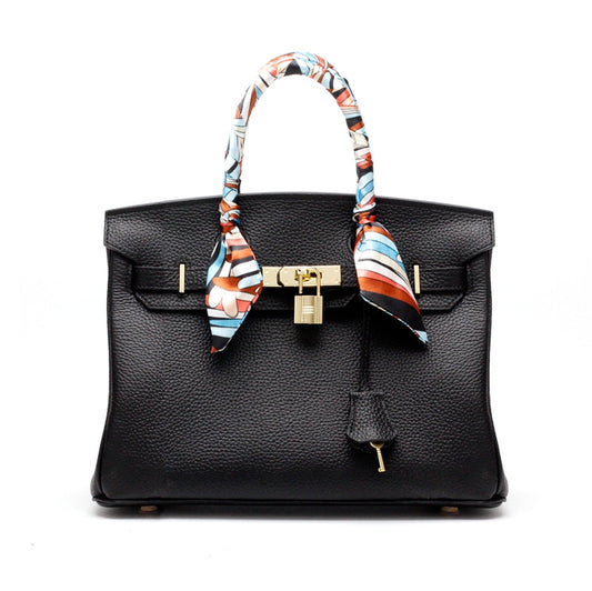 Black Belt Handbag Classic Satchel Bag