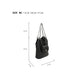 Black Leather Quilted Chain Shoulder Tote Bag Mini Wallet