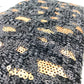 Black Leopard Print Sequence Beaded Clutch Evening Bag