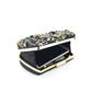 Black Rhinestone Embroidery Bead Party Bag Clutch Handbag