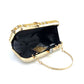 Black Sequence Embroidery Beaded Party Bag Clutch Handbag