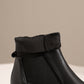 <tc>Black Croc Printed Vegan Leather Flatfrom Ankle Boots Thick Bottom Chelsea Boots</tc>