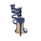 <tc>Blue Denim Butterfly Stiletto Heel Strappy Sandals</tc>