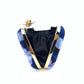 Blue Embroidered Party Clutch Handbag