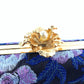 Blue Embroidered Party Clutch Handbag