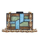 Brown Acrylic Evening Clutch Bag