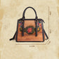 <tc>Black Flowers Embossed Leather Tote Handbags</tc>