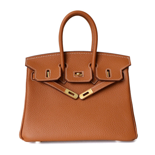 Brown Belt Handbag Classic Satchel Bag