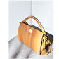 Brown Leather Retro One Handle Handbag