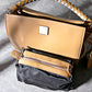 Brown Leather Retro One Handle Handbag