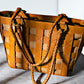 Brown Vintage Leather Braided Bag Bucket Handbag Shoulder Tote Bag