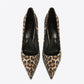 Brown Leopard Print Patent Leather Pointed Toe Sexy Stiletto Heel Pumps