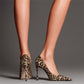 Brown Leopard Print Patent Leather Pointed Toe Sexy Stiletto Heel Pumps