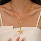 Fashion Gold Starfish Seashell Multilayer Necklace