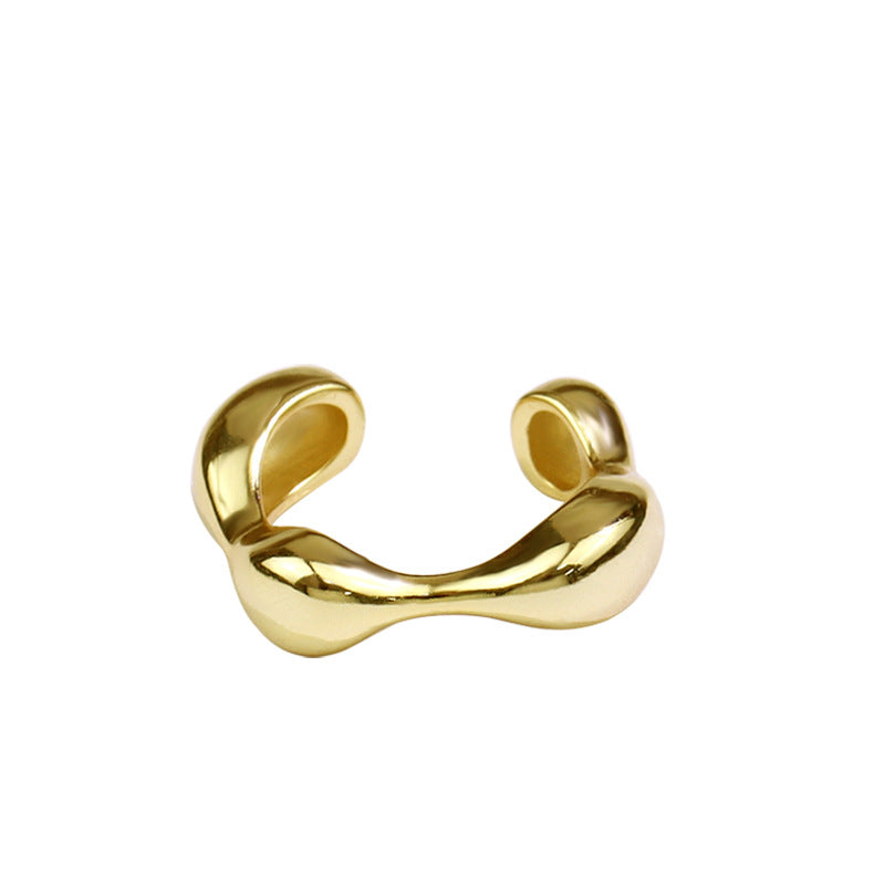 Women's Gold Silver Chic Chunky Open Ring