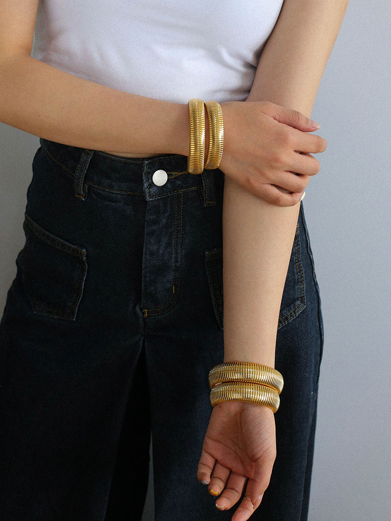 Gold Fashion Chic Chunky Bracelet