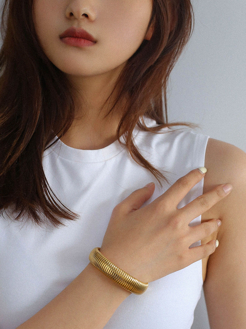 Gold Fashion Chic Chunky Bracelet