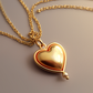 golden heart necklace