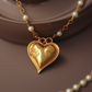 golden heart necklace