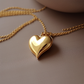 golden heart necklace