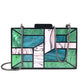 Party Green Acrylic Evening Clutch Bag