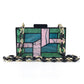 Party Green Acrylic Evening Clutch Bag