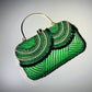 Green Sequence Embroidery Beaded Party Bag Clutch Handbag