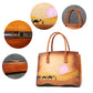 <tc>Brown Hand Painted Desert Camel Leather Tote Bag</tc>