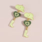 Hat Heart Oil Multi Layer Love Cowboy Boots Fashion Earrings