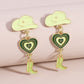 Hat Heart Oil Multi Layer Love Cowboy Boots Fashion Earrings