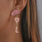 Hat Heart Oil Multi Layer Love Cowboy Boots Fashion Earrings