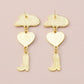 Hat Heart Oil Multi Layer Love Cowboy Boots Fashion Earrings