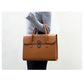 Leather Portable 13/14 Inch MacBook Pro/Air M2 Waterproof Commuter Laptop Briefcase