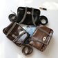 Leather Flap Message Shoulder Bag Retro Chain Bag