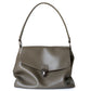 Leather Flap Retro Top Handle Shoulder Bag High Capacity