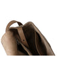 leather flap bucket bag shoulder bag