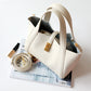 Leather Retro Bucket Handbag Belt Tote Bag