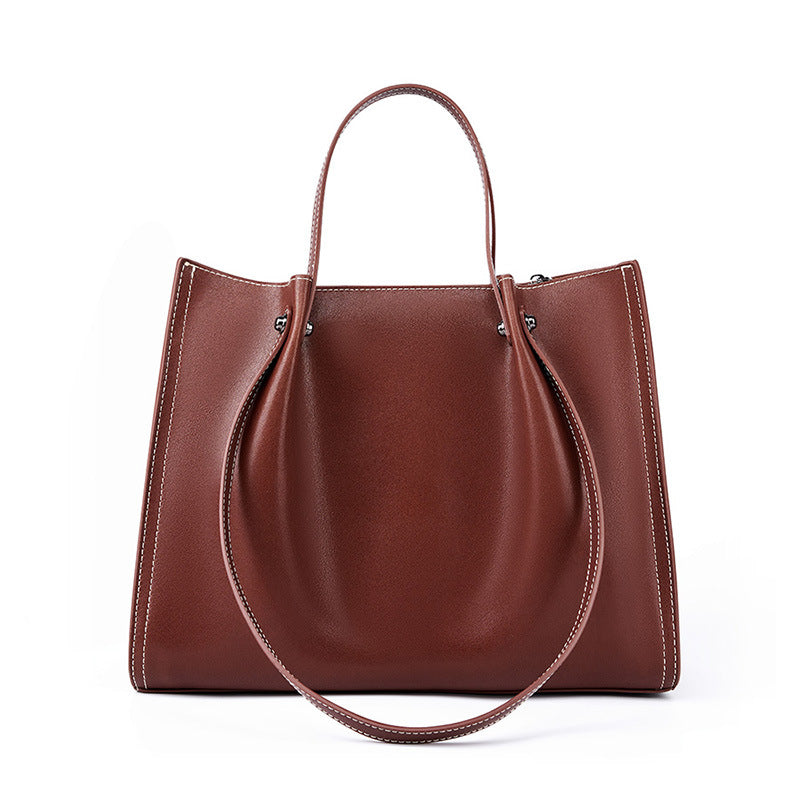 Leather New Arrival Commuting Tote Bag Large Capacity Bag