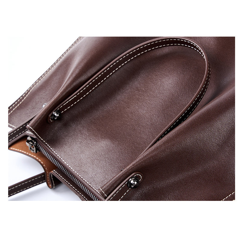 Leather New Arrival Commuting Tote Bag Large Capacity Bag