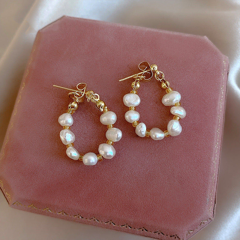 natural freshwater pearl earrings