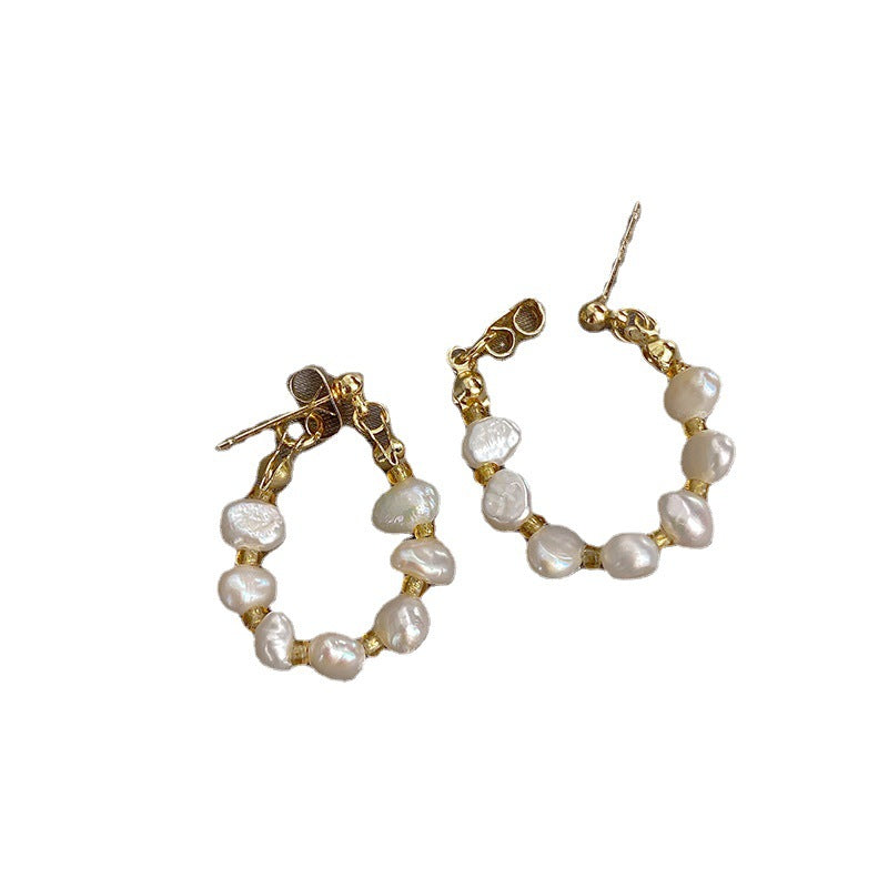 natural freshwater pearl earrings