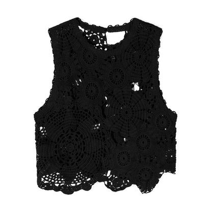 New Summer Design Lace-Up Vest Top