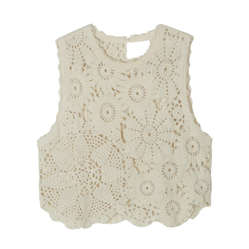 New Summer Design Lace-Up Vest Top