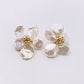 pearl flower earrings trend fashion earrings